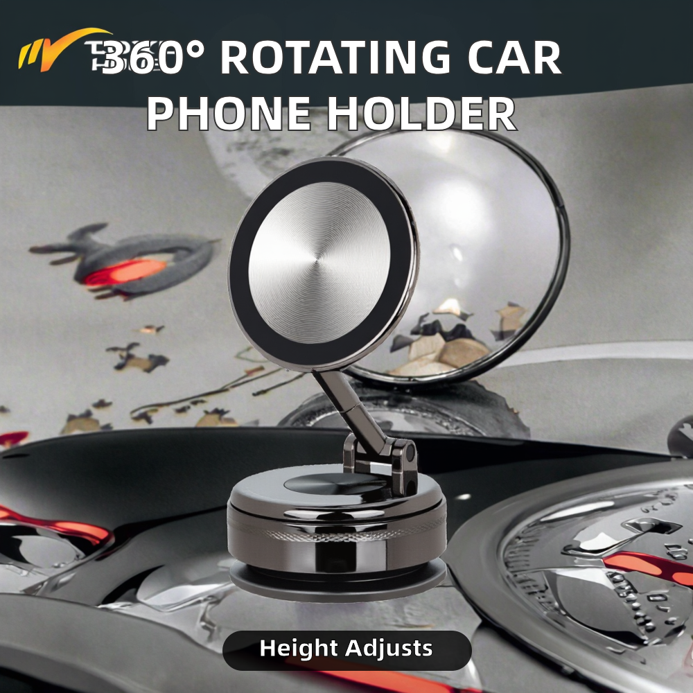 360 Adjustable Vacuum Magnetic Suction Cup Car Phone Holder - CHAO MEI G701 Model | Wholesale Suppli